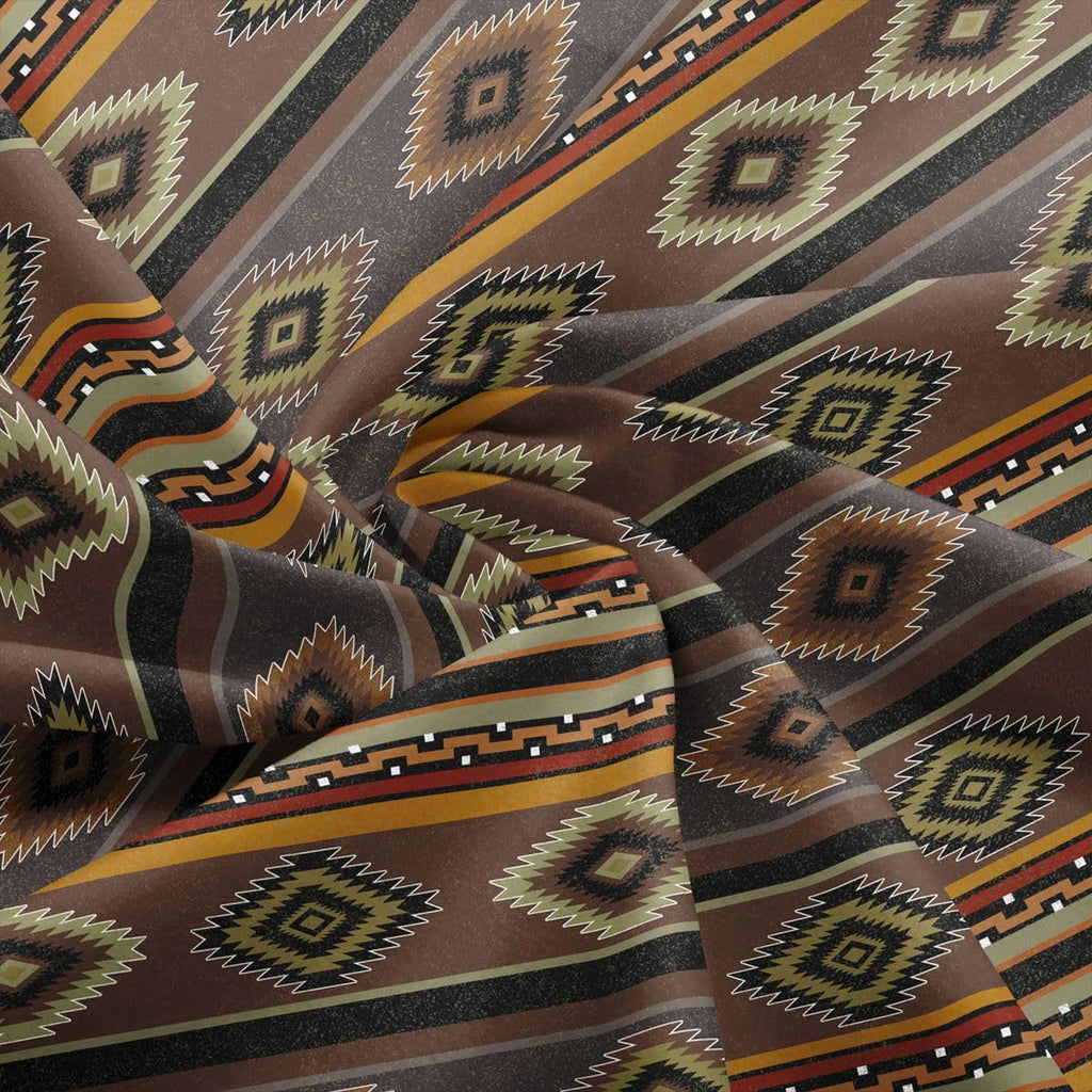Southwestern Geometric Fabric by The Yard Boho Upholstery Fabric for Chairs 5 Yard DIY Projects, Indoor Decor