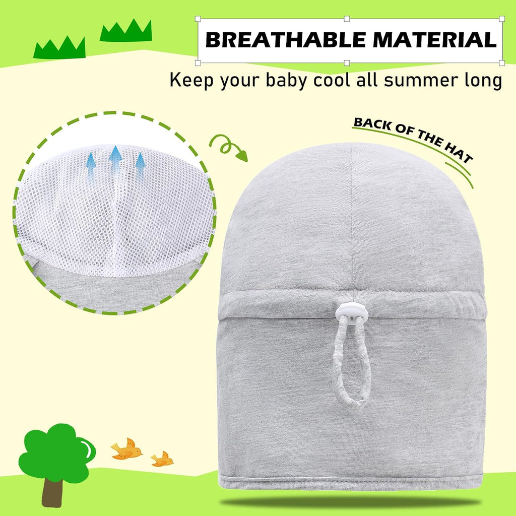 UPF 50+ Baby Sun Hat, Ear & Neck Protection for Toddlers
