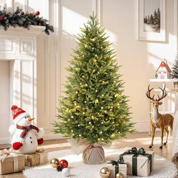 4ft Prelit Small Artificial Christmas Tree with Warm White Lights