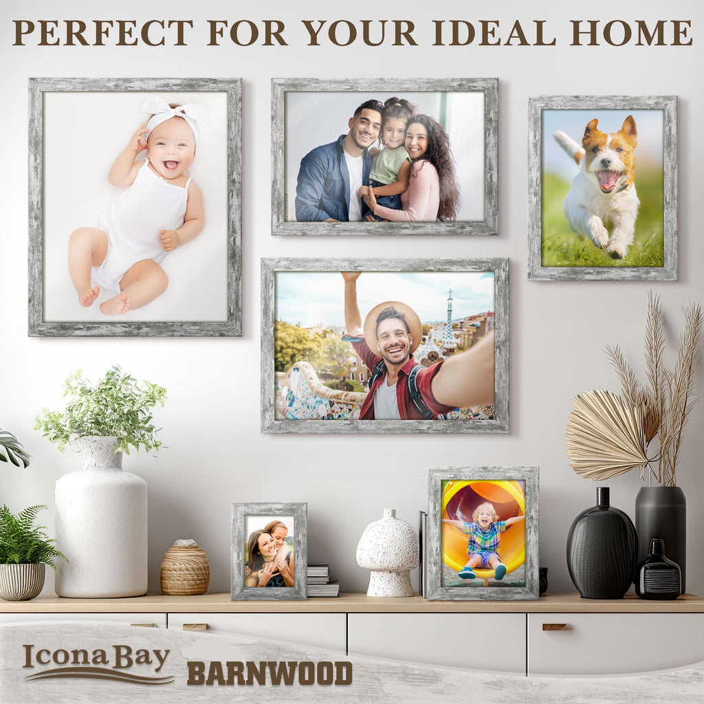 11x14 Pony Gray Picture Frame - Barnwood Collection