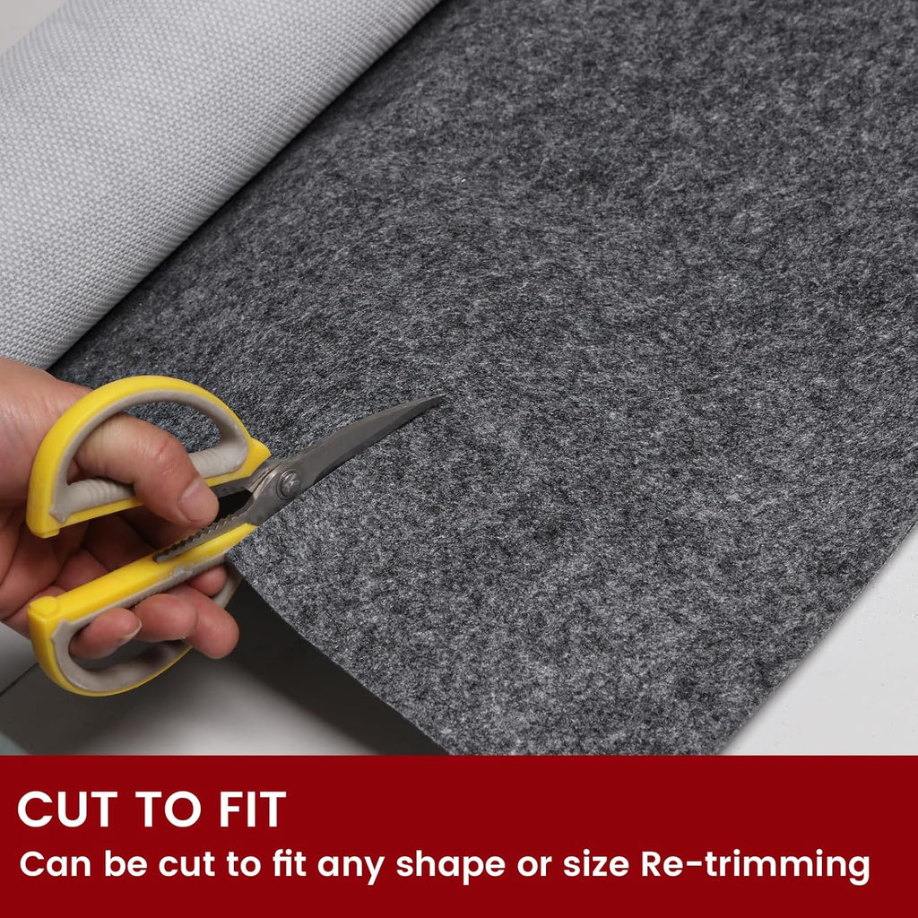 Waterproof Rug Pad, 8x10 ft Area Rug Non-Slip Carpet Pad, Non-Slip Rug Pads for All Floors and Finishes, Felt Pad - Set of 80