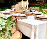 Beige Tablecloths, Cotton Tablecloths for Rectangular, 100% Cotton, Farmhouse Tablecloth, Thanksgivi