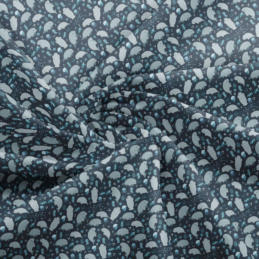 Manatee Fabric by The Yard Soft 5 Yards