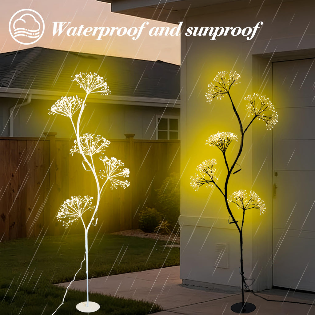 5.9 Ft Dandelion Floor Lamp, 720 LED Warm White