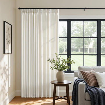 Extra Wide 100 Inch Large Curtains 96 Inches Long for Sliding Glass Door Living Room Bedroom 1 Panel Memory Trained