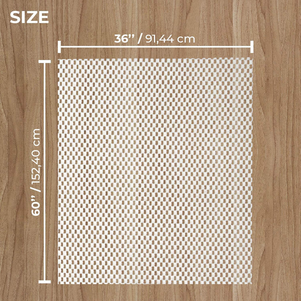 Rug Pad 3x5 Ft - Non-Slip Gripper Mat for Hardwood Floors & Carpet - Set of 15