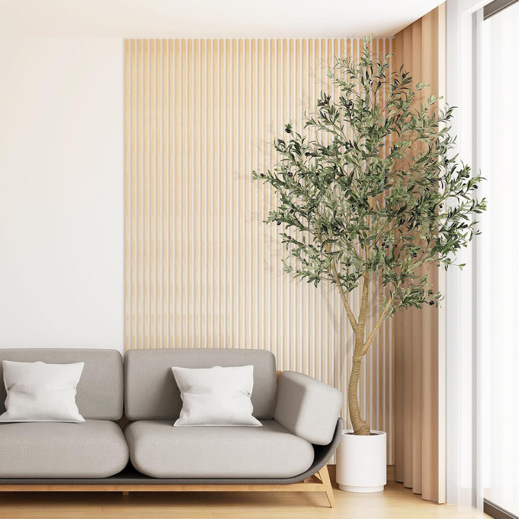 8ft Faux Olive Tree - Large Olive Trees Artificial Indoor
