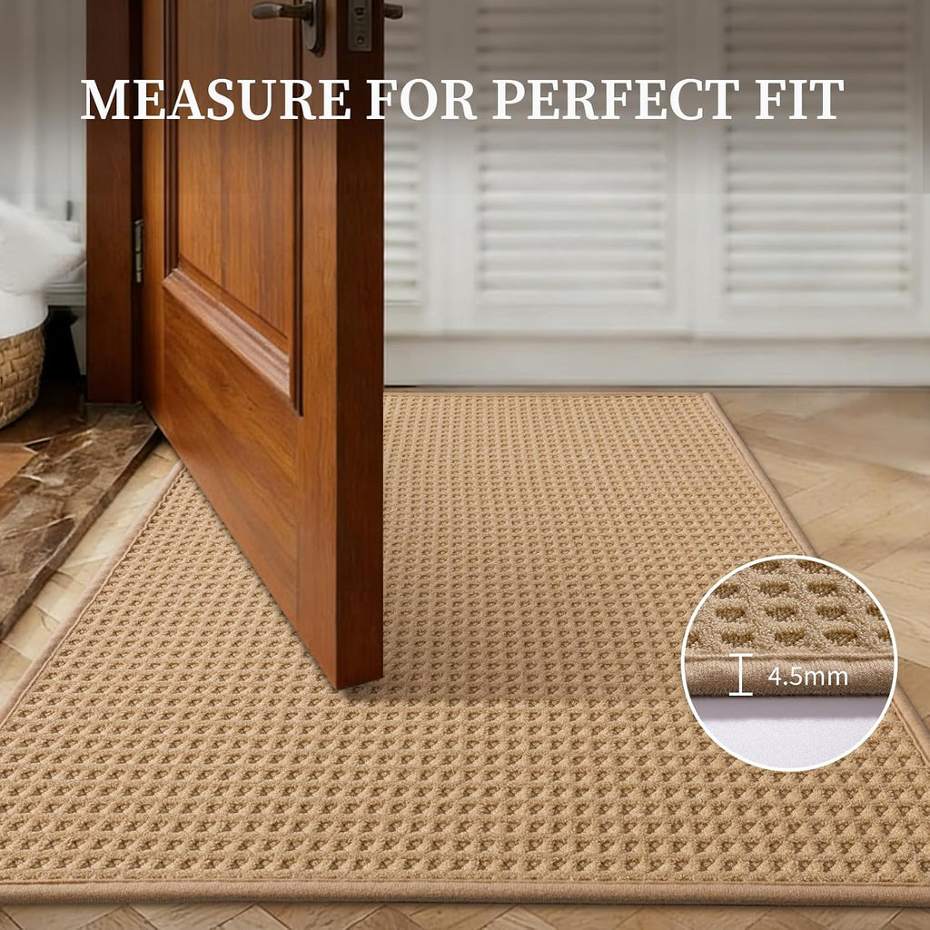 Indoor Door Mat 24" x 36", Non-Slip Washable Entryway Mat, Dirt Trapper Absorbent Entrance Mat, Low Profile Floor Mat
