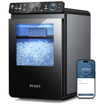 Nugget Ice Maker Countertop, First Full-Color Smart Panel 44 lbs/24H Ice Machine with APP & Voice Control