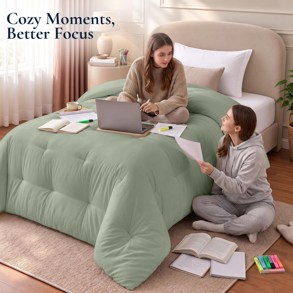 Twin Duvet Insert, Sage Green, Comforter, 64 x 88 Inches