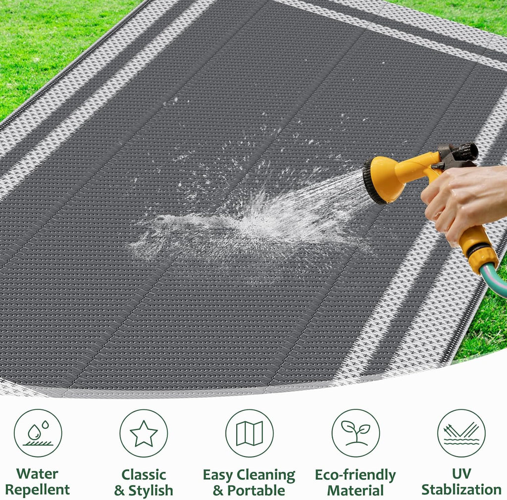 Outdoor Rug Portable Plastic Straw Camping Rugs for Outside RV