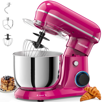 4QT Electric Stand Mixer, 10-Speed Tilt-Head Compact Kitchen Mixer