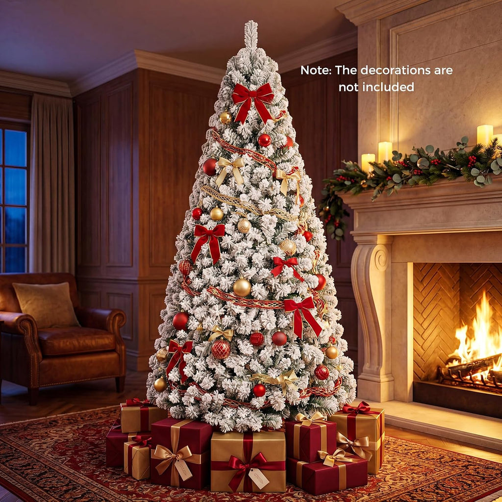 Unlit Snow Flocked Artificial Christmas Tree