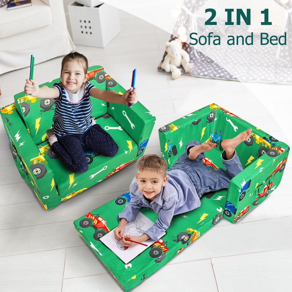 Kids Couch, in-1 Kids Fold Out Couch