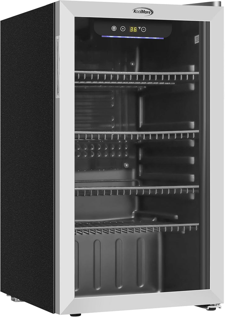 18 in. 3.2 Cu. Ft. Beverage Refrigerator Merchandiser with Stainless Steel Trim 