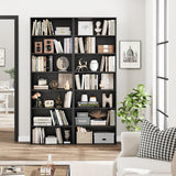 82" Tall Bookshelf, 7-Tier Open Shelves Bookcase, Freestanding Display Storage Shelves