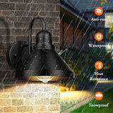 Gooseneck Outdoor Light Fixtures, 2-Pack Farmhouse Barn Lights for Porch