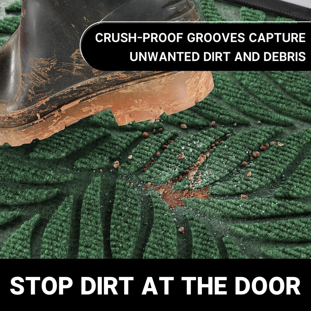 47x32 Large Door Mat Outdoor Indoor, All-Season Waterproof Door Mat Outside Entrance, All-Weather Non-Slip Outside
