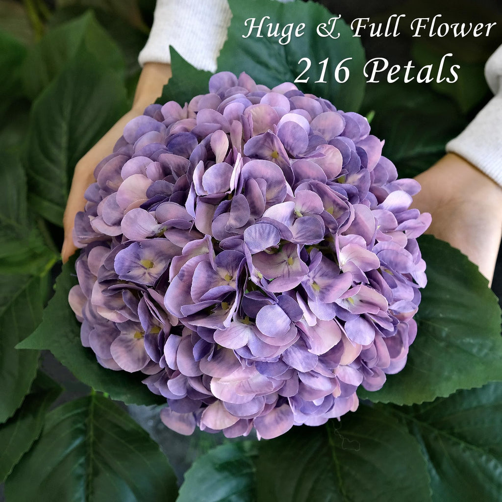 4Pcs Puple Artificial Silk, 22" Silk Faux Bouquet Table Centerpieces Wedding Garden Party Decoration