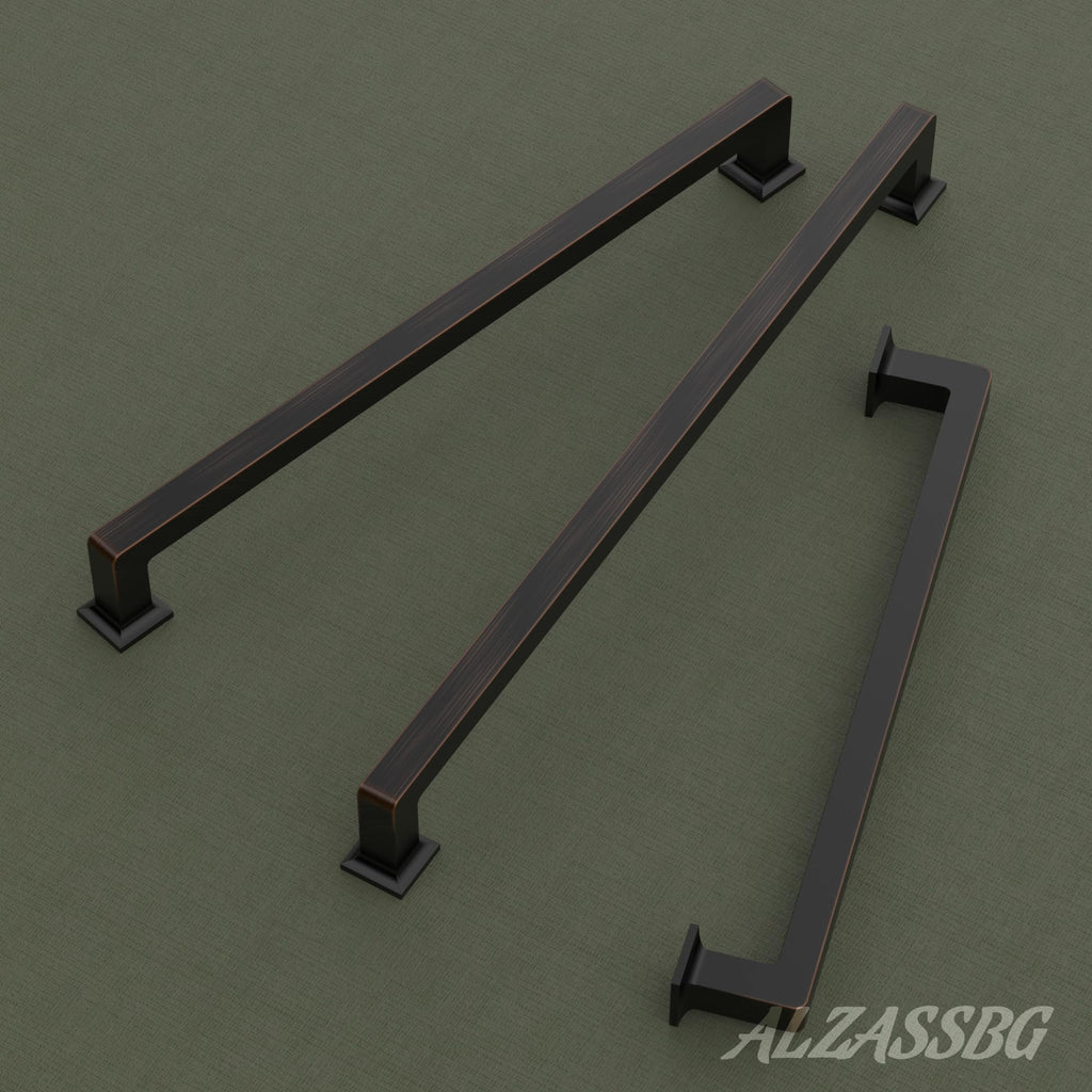 4" Oil Rubbed Bronze Cabinet Pulls and Handles 10 Pack, AL3046ORB