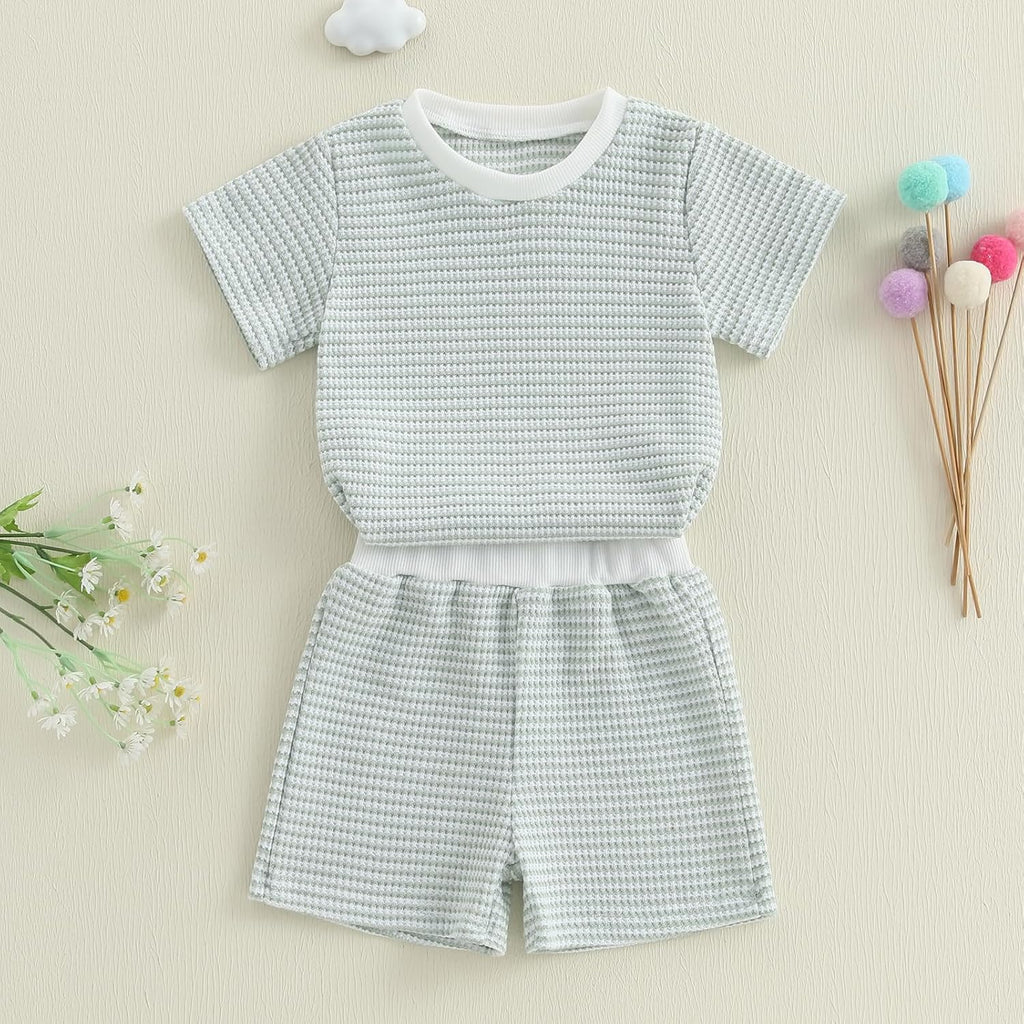 Baby Boy Summer Outfit Striped T-shirt Toddler Boy Summer Clothes 6 12 2 3 4 Kids Boy Short Set