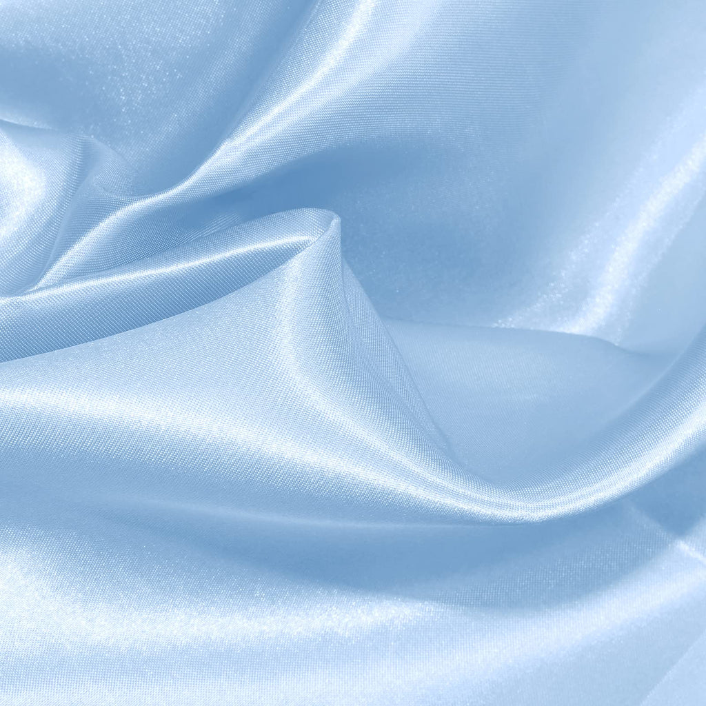 Baby Blue Satin Fabric by The Yard 60 Inch Wide (1 Yard)
