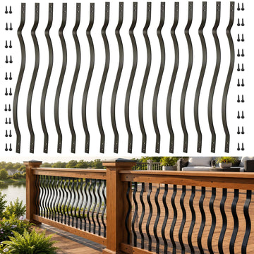 61 Pack 32.25" Deck Balusters, Heavy Duty Deck Railing with Screws