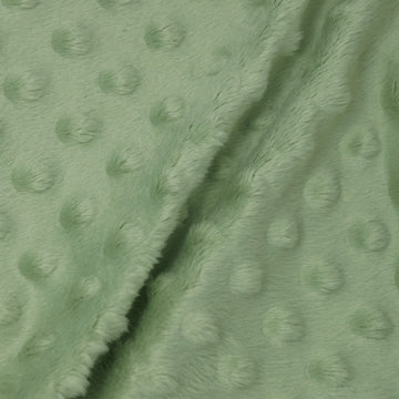 Light Green Minky Bubble Dimple Dot Plush Fur Fabric Polyester 58-60"