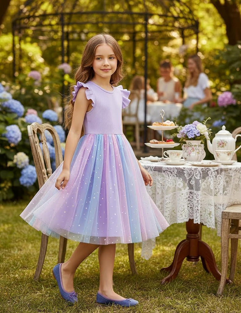 Girls Tulle Tutu Party Birthday Princess Formal Fancy Princess Dress