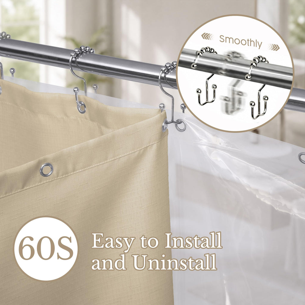 And Liner Set with Hooks Set Linen