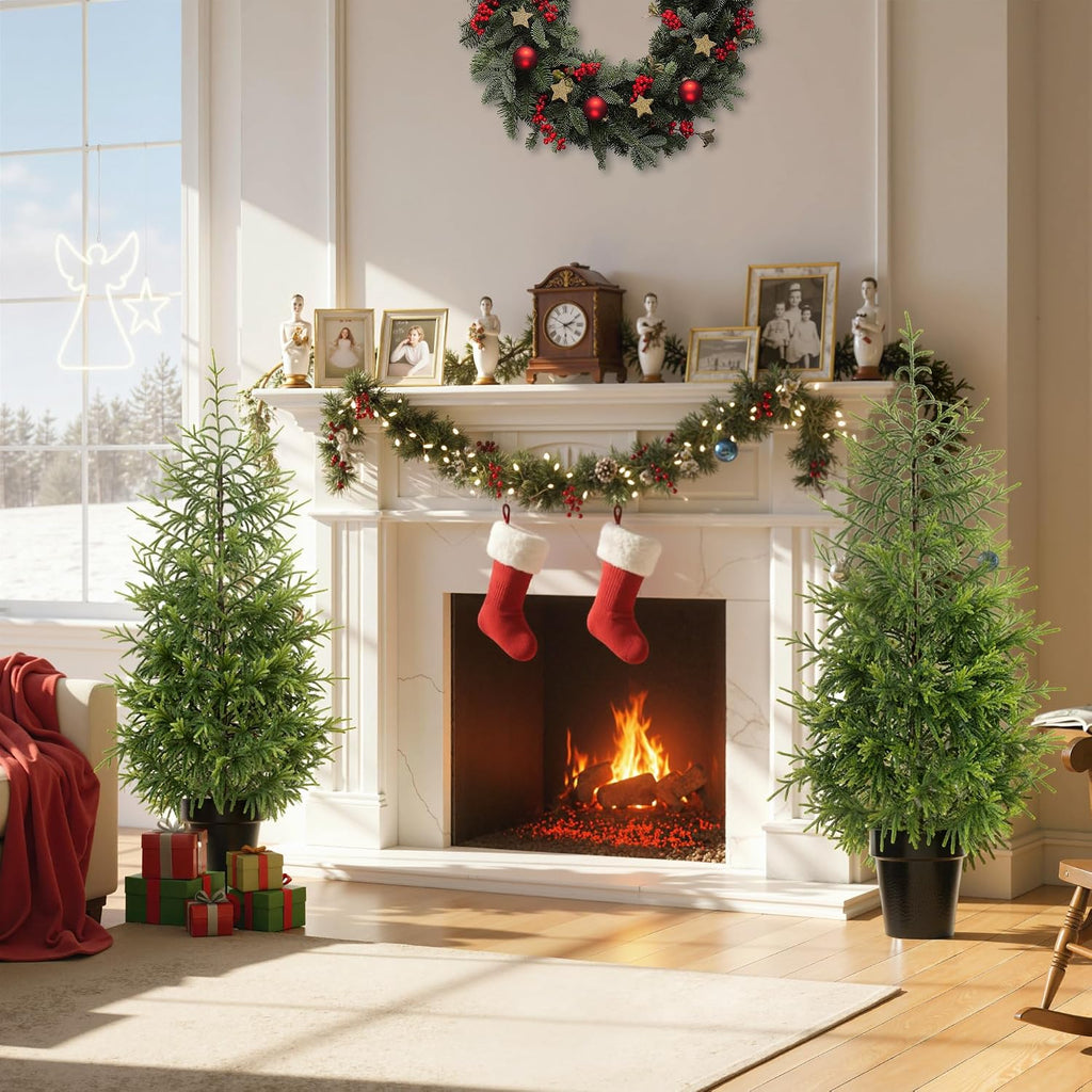 Norfolk Pine Christmas Tree Real Touch 4FT Artificial Xmas Tree