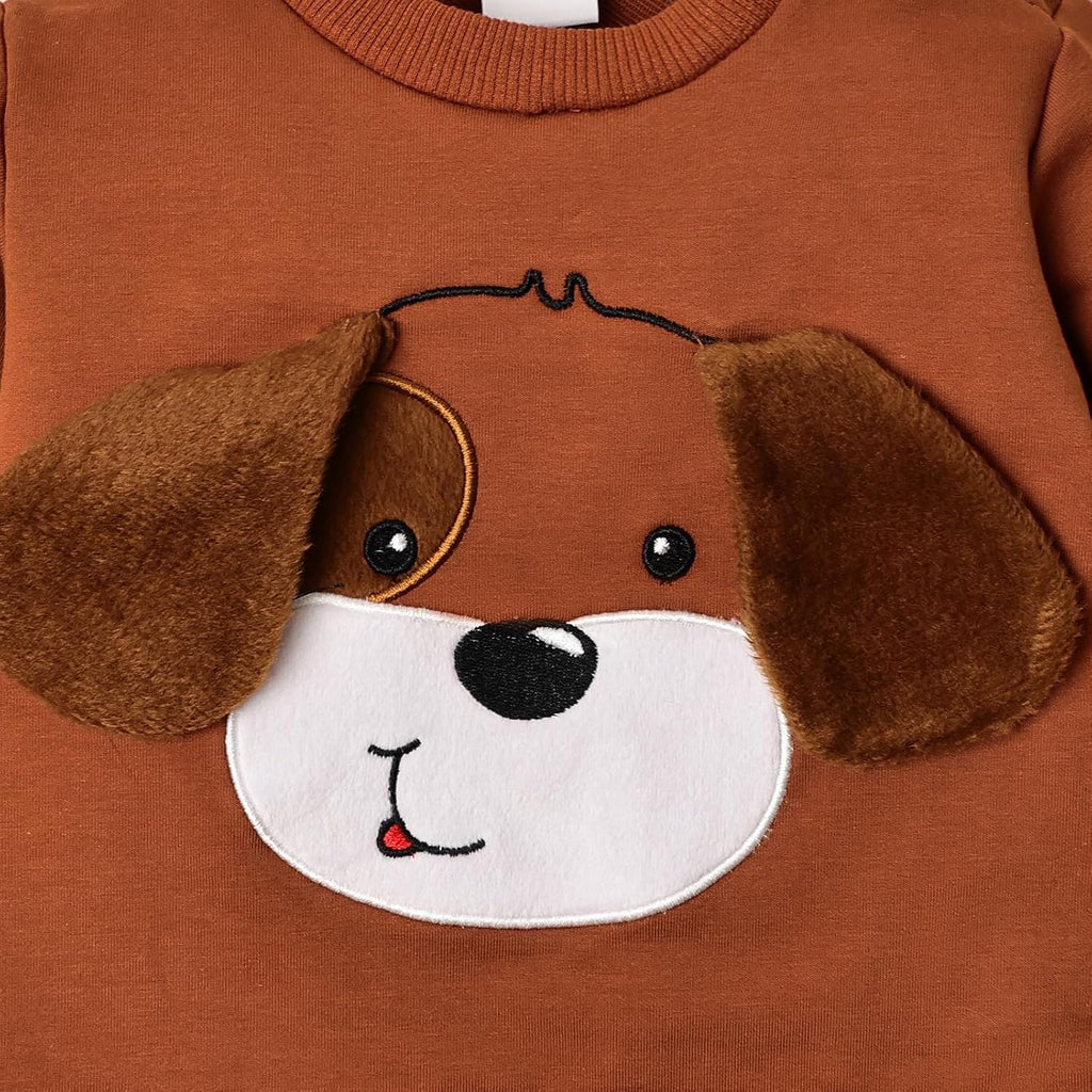Toddler Baby Boy Outfit Fall Winter Boy Clothes Long Sleeve Cute Cartoon Sweatsweatshirts Pants Outfits