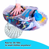 Waterclear Wash Bag Portable Washing Machine - New Water Inlet/Outlet for easy rinsing - Manual Portable Washer for