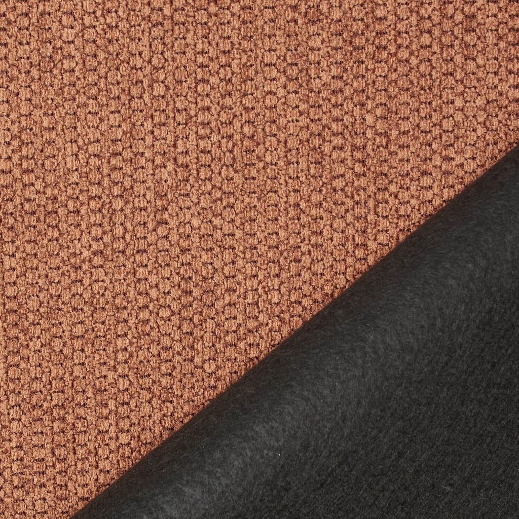 Textured Chenille Upholstery Heavy Duty Polyester 58" Fabric by The Yard (Sunburn, 1 Yard)