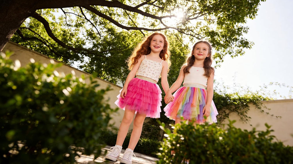 Girls Skirt Tutu for Toddler Party Multicoloured Tulle Outfits