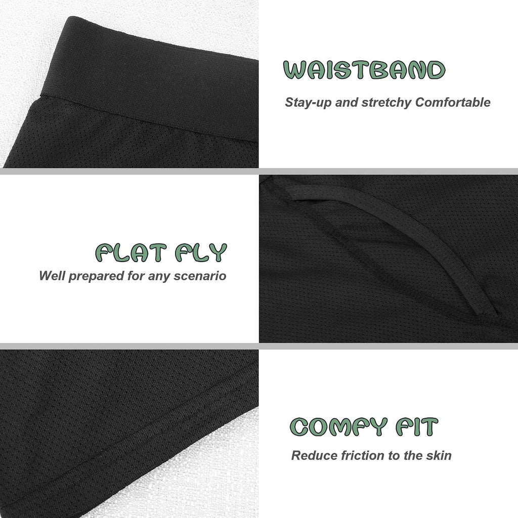 Boys Boxer Briefs,Cotton Toddler Underwear Breathable Mesh Performance Sport Big Boy Boxer Briefs with Fly 5Pack