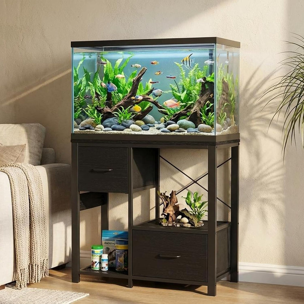 20-29 Gallon Fish Tank Stand, Aquarium Stand with Power Outlet