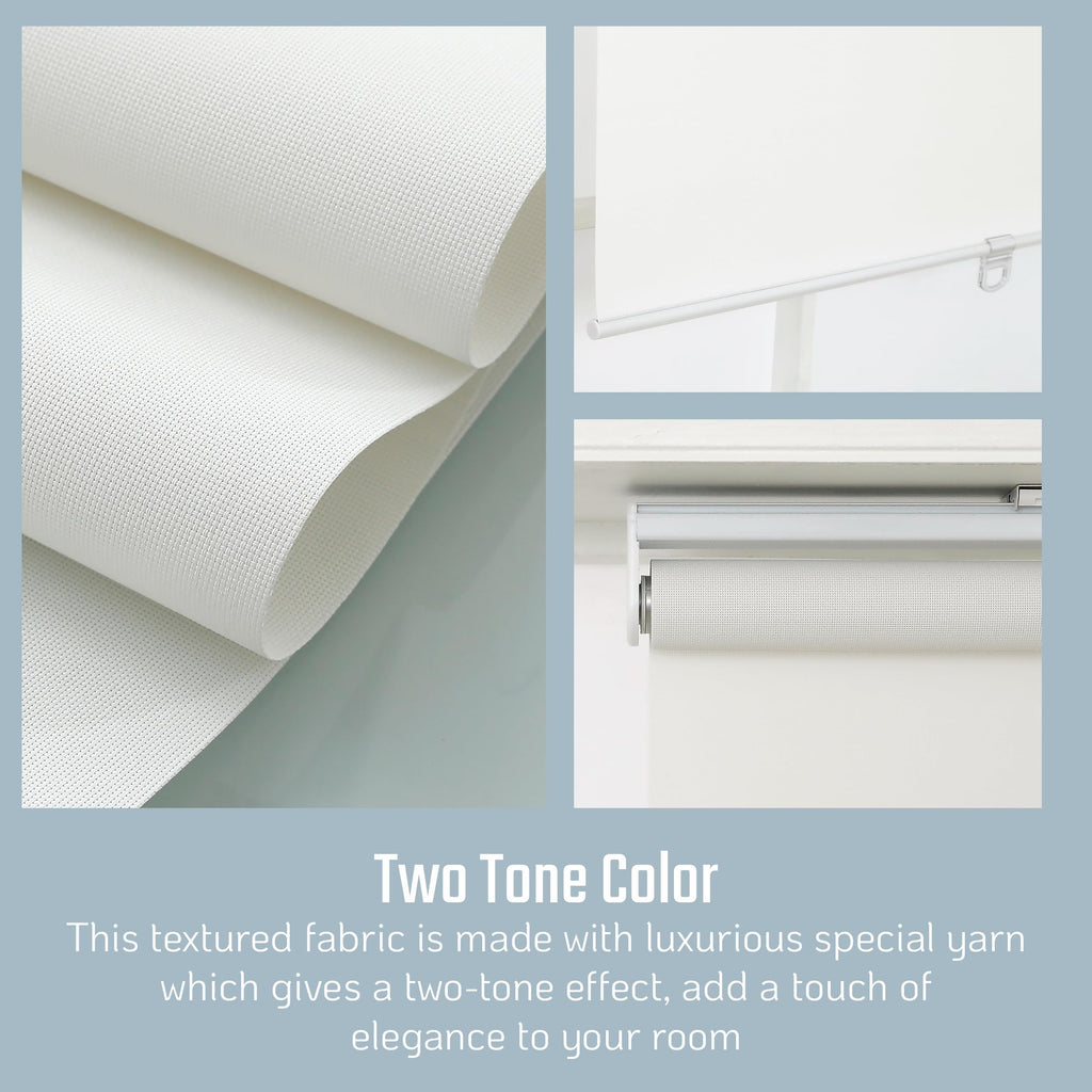 Solar Roller Shades Mesh Blinds Ivory