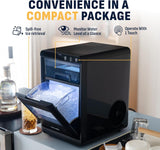 Nugget Ice Maker Countertop | 44 lbs/Day Pebble Ice Machine with Self-Cleaning | Soft Chewable Pebble & Sonic-Style
