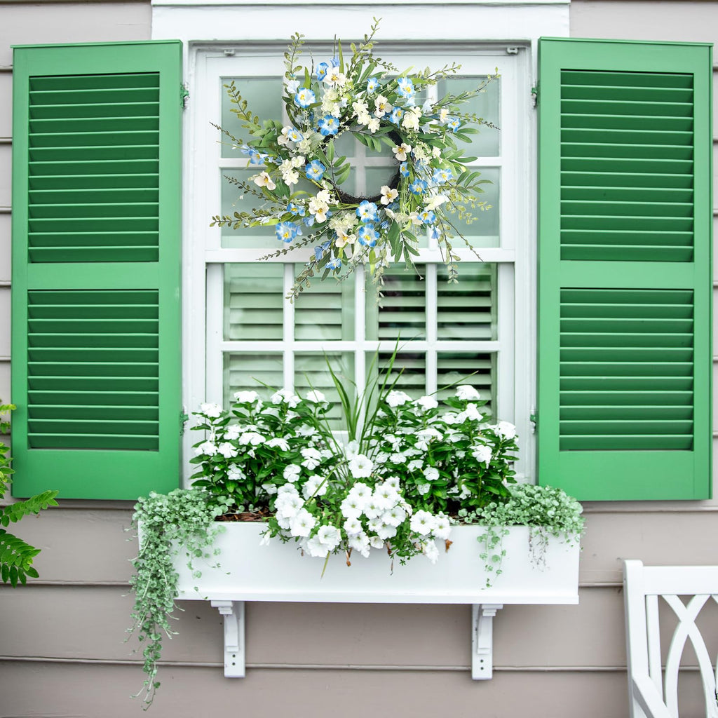24 Inch Fall Wreath for Front Door Artificial FloralWreath