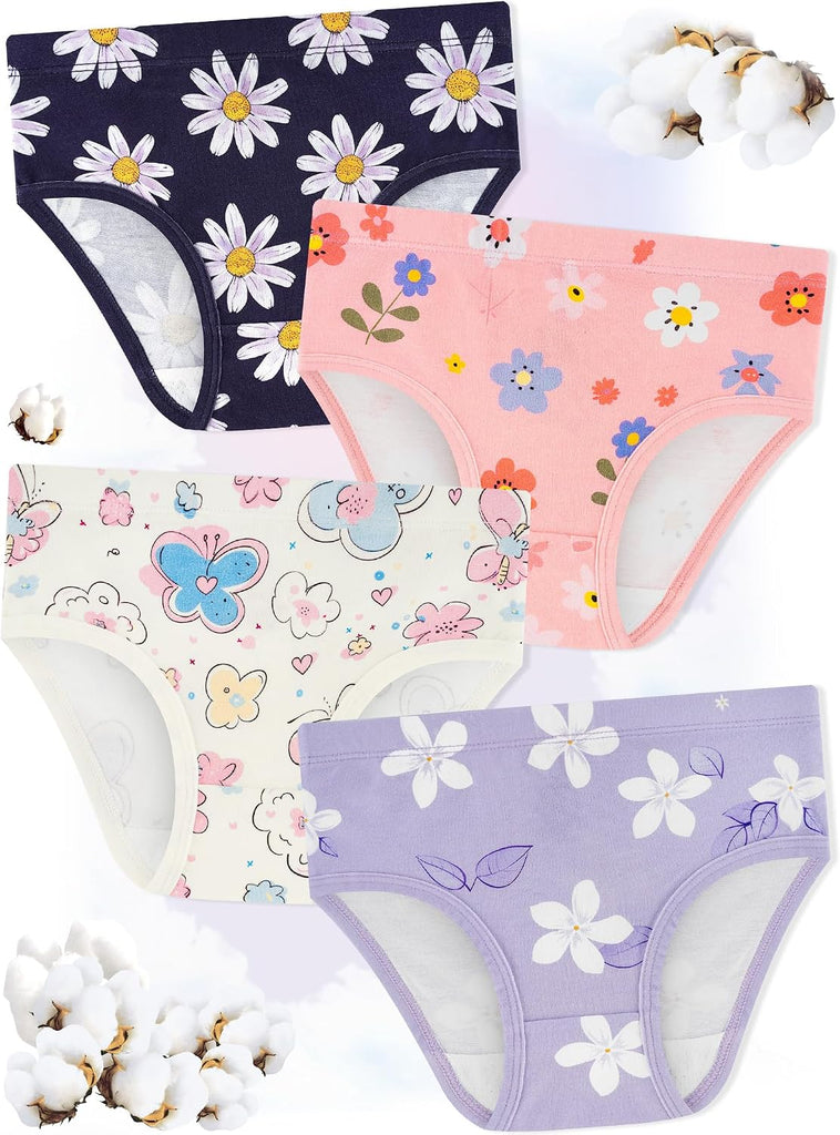 Underwear, Soft Cotton Tagless Breathable Panties, Pack, 18M