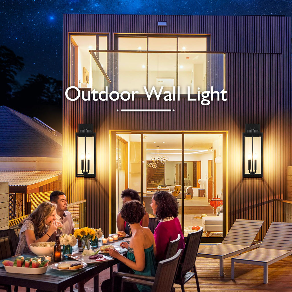 23.9" Extra Large Size Outdoor Wall Light Fixture, Exterior Lighting Fixture Porch Sconce Wall Mounted, Waterproof