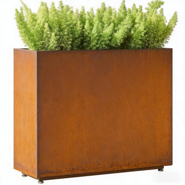 Corten Steel Style Planter Box, 36W x 11D x 30H, Not Pre-Rusted