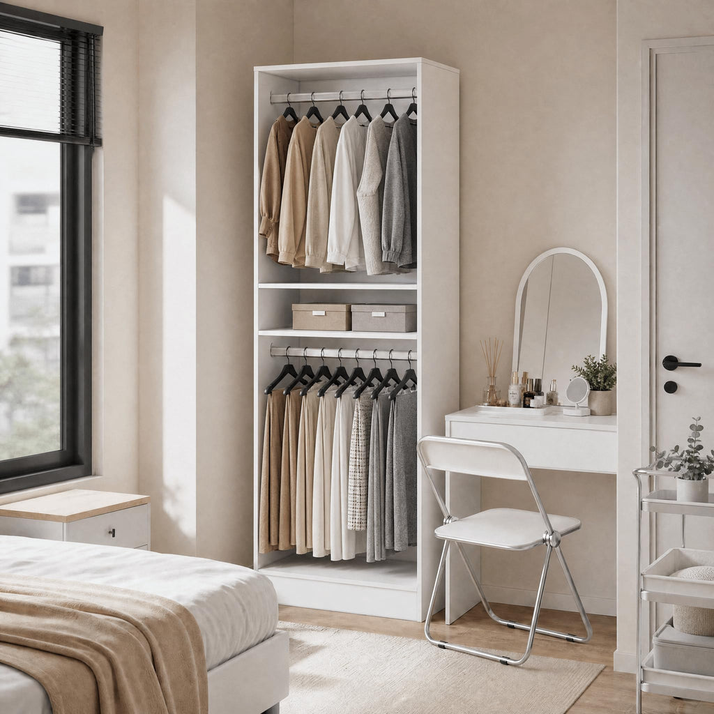 25'' Freestanding Closet System Walk-in Wardrobe Closet Tower