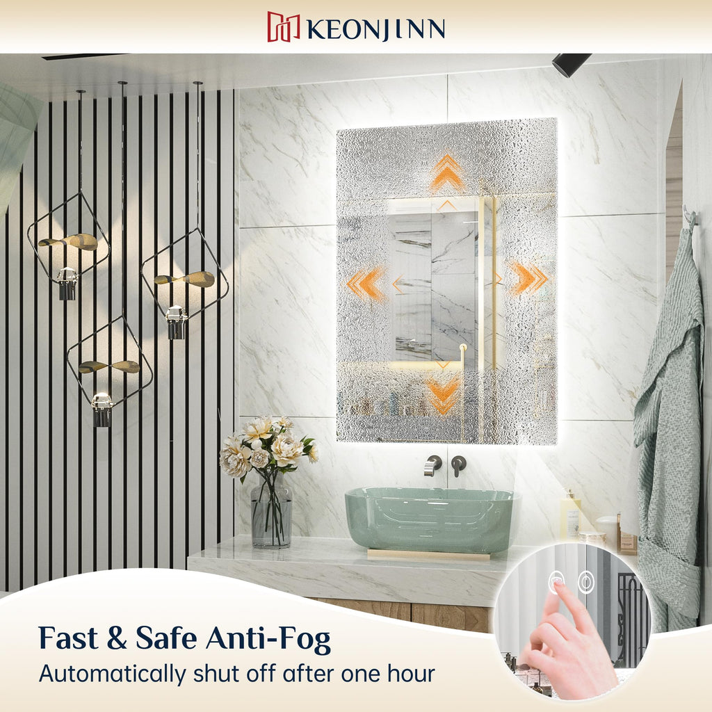 24" x 36" LED Mirror, Backlit Mirror 6000K Daylight