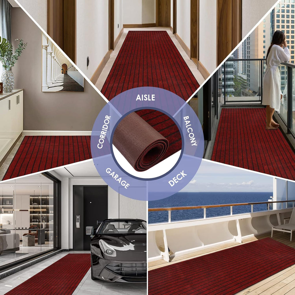 Runner Rugs s, 2FT x 6FT Non Slip Kitchen Area Rug Entryway Runner Laundry Room Rug, 2-82 FT Indoor Outdoor Carpet