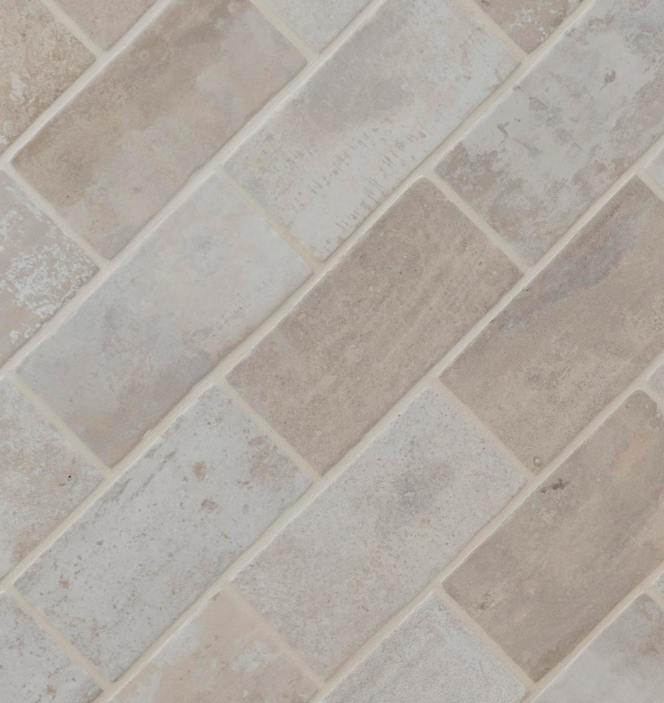 Porcelain Subway Floor & Wall Tile | Capella Ivory Brick | 5" x 10"