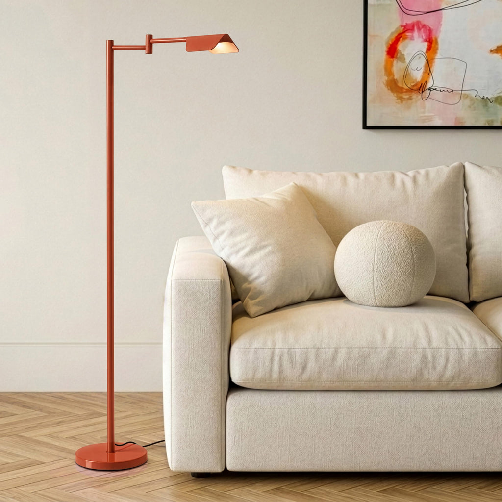 Leaf Pharmacy LED Reading Lamp, Dimmable Floor Lamp with Easy Rotation Over Chair or Desk s & Offices, Adjustable