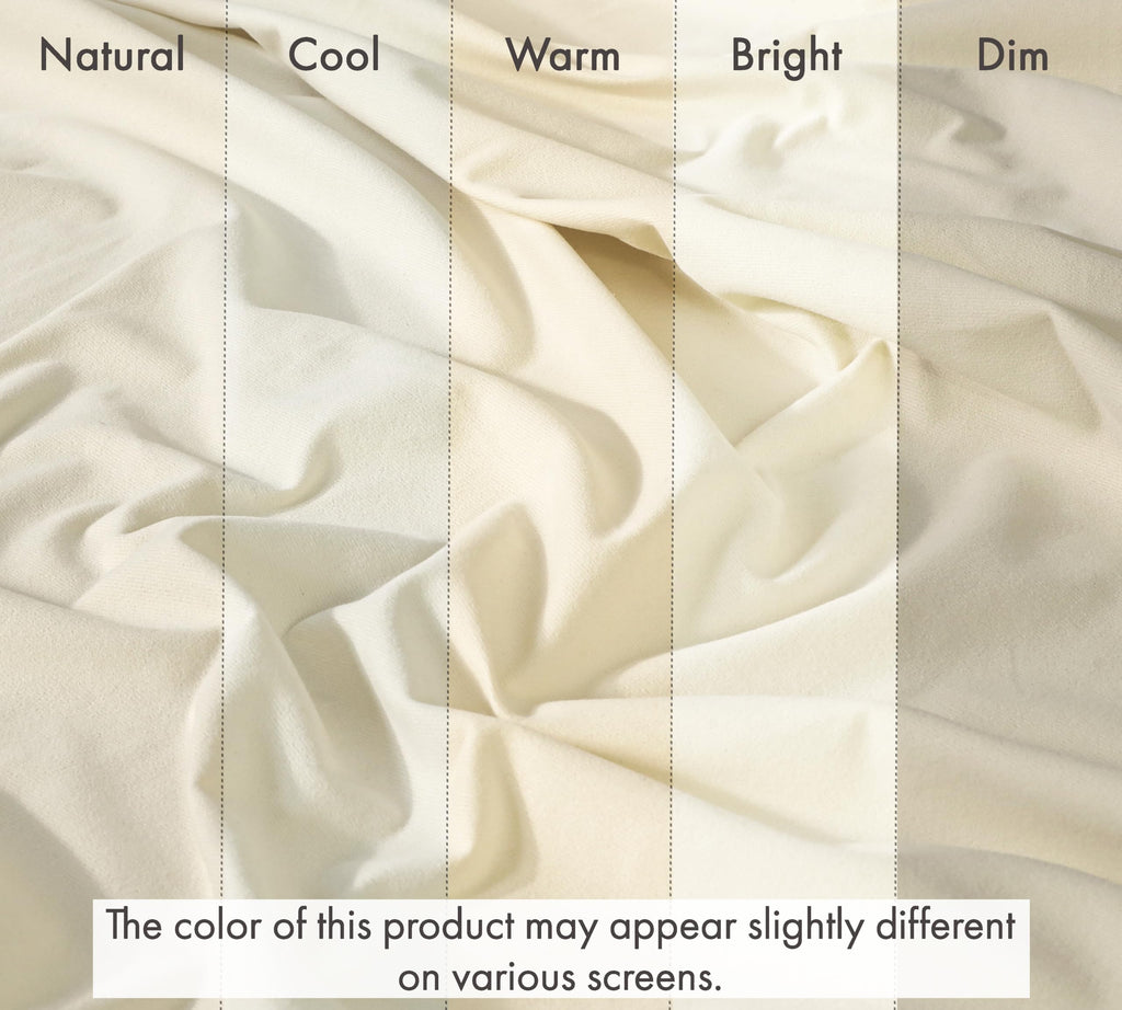 Flannel Sheets Full Size, 4 Pcs Ultra Soft Bed Set, Vanilla Cream