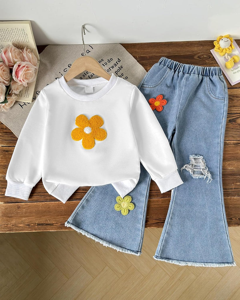 Baby Girl Clothes Toddler Girl Outfit Spring Shirts Top Infant Pants Little Mini Clothing Set 3Pcs